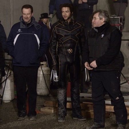 Hugh Jackman as Wolverine on the sets